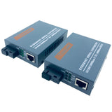 HTB-GS 4 Pairs Gigabit Fiber Optical Media Converter 10/100/1000Mbps Single Mode Single Fiber SC Port 20KM External Power Supply