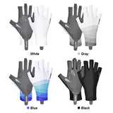 Fishing Gloves without fingers Anti-skid Sun Protection Half Finger Glove Super Elastic Sports Gloves for Outdoor Hiking Driving