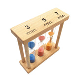 3/ 5/ 7 Minutes Sand Timer for Multifunctional Hourglass For Cooking, Classroom, Children's Games, Yoga, Swimming (Square)