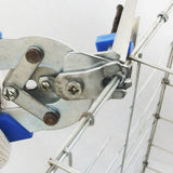 Hog Ring Pliers Repair Hand Tools Wire Fencing 600PCS Hog Rings Nails M-shaped Ring Nail for Animal Pet Cages Fencing