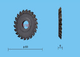 Tungsten Steel 60*16*6mm Coarse Tooth Key Cutting Machine Blade 22T Cutter Locksmith Tools