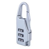 Security 3 Combination Travel zinc alloy Suitcase Luggage Bag Jewelry Boxes Tool Chests Code Lock Zipper Padlock