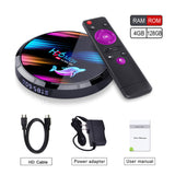 H96 MAX X3 Transpeed Smart TV BOX Android 9.0 4GB ROM 32GB/64GB/128GB 8K Amlogic S905X3  Dual Wifi 1080 8K Youtube Support IP TV