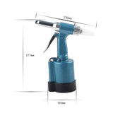 Pneumatic Blind Rivet Gun 2.4-5.0MM Heavy Duty Air Hydraulic Riveter-Professional Pop Pneumatic Riveting Gun Rivet Tool