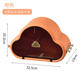 Cloud Shape Toilet Paper Holder Paper Tissue Box Plastic Bathroom Dispenser Wall Mounted Roll Paper Storage Box Free Punching