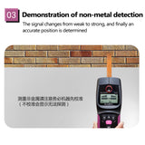 WS120 Handheld Multifunction Wall Detector Wall Metal Wood Cable Wire Finder LED Wall Scanner For Detecting Metal Wood A-C Cable