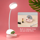 LedTafellamp Make Up Spiegel Led Licht Usb Student Boek LeeslampOogbescherming MobieleTelefoon HouderThuis Slaapzaal Nacht licht