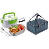 Electric Lunch Box for Car,Home,Office-Portable Food Warmer Heater Lunch Box with Stainless Steel Container US Plug