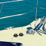 1 Pair Anchor Winch Contains 1 Up And 1 Down For Boat Marine Windlass Foot Switch 12V OR 24V Black Plastic