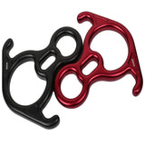 Rock Climbing Descender OX Horn 8 Descend Ring Downhill Eight Ring With Bent-ear Rappelling Gear Belay Device Equipment 50NG