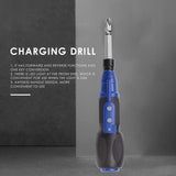 Straight Rod Electric Screwdriver Anti-slip Handle Torque Rechargeable Mini USB Charging Drill Multi-function Home Power Tools