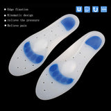 Wholesale Unisex Medical Silicone Gel Insole Plantar Fasciitis Heel Running Sport Insoles Shock Absorption Pads M3