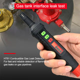 HT61 Pen Type Mini Smart Gas Leak Detector High Low Sensitivity Switch Methane Combustible Flammable Natural Gas Tester Monitor