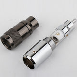 4Pcs Hi-End HiFi Rhodium Plated Unsolder RCA Terminal HIFI DIY Brass Plating Rhodium Audio Video Connectors TV Tuner RCA