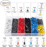 WOZOBUY Ferrule Crimping Tool Kit, HSC8 6-6/6-4 Pliers,For Tube Terminal Wire End Terminal,with 800/1900/2000 Pcs wWre Connector
