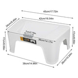 Foot Rest Sturdy Lightweight Footstool Comfortable with Massage Roller Surface for Office for Home