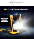 Powerful LED Work Light Searchlight Rechargeable Spotlight Flashlight Floodlight Waterproof Work Lights Foldable Emergency Light
