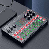 Bluetooth Sound Card Headset Microphone Webcast Live Sound Card Interface External Sound Effects for Home Studio Stage.