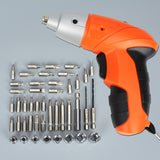 45 IN 1 Power Screwdrive Set Car Emergency Tool Box Portable Repair Tool Kit with Flashlight Multifunction Cordless Power Tool