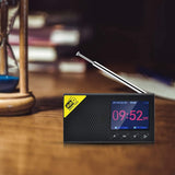 Digital DAB &amp; FM Radio, Portable Digital Radio Rechargeable Wireless DAB+FM Receiver with Stereo Speaker Sound System