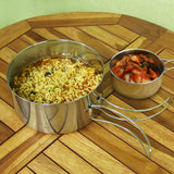 Cookware Set Outdoor Camp Cooking Cook Set Folding Camping Pot Frying Pan Bento Pot for BBQ Picnic Backpacking