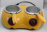 Dual Electric Chocolate Fountain 250 * 2ML Capacity Fondue Hot Chocolate Melt Pot Melting Machine yellow /pink 1PC Hot Selling