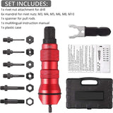 M3-M10 Cordless Electric Rivet Nut Tool Converter, Insert Nut Tool Household Rivet Nut Kit With 150Pcs Rivets