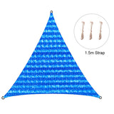 Triangle Quadrangle Easy Install Sun Block Outdoor Garden Lawn Shade Sail Canopy Sunscreen HDPE Patio Backyard Breathable Solid