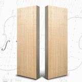 Wooden Violin Panels Replaces for Electric Guitar 4/4-1/8 Violin Accessory Musical Instruments DIY Project Parts