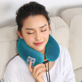 Electric Neck Massager U Shaped Pillow Portable Shoulder Cervical Car Massager Magnetic Therapy Pain Relief Tool