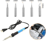 46Pcs Electric Soldering Iron Kit Wood Burning Pen 60W Carving Pyrography Soldering tips Tools set 110V/220V Wooding Repair DIY
