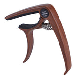 Tune Quick Change Clamp Rosewood Color Capo with Pin Puller for Electric Guitar Ukulele Accs Gift
