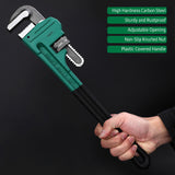 24 Inch Heavy Duty Pipe Wrench Carbon Steel Adjustable Plumbing Wrench Plumber Tools for Home Improvement Industrial Maintenance