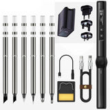 FNIRSI HS-01 Smart Electric Soldering Iron PD Adjustable Constant Temperature Fast Heat Portable Soldering Iron Station Kit 65W
