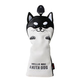 1 Set Golf Club Head Covers Cute Gift Cartoon for Driver Fairway Hybrid PU Leather Soft Golf Wood Headcovers Utility
