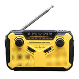 Emergency Radio 2500mAh-Solar Hand Crank Portable AM/FM/NOAA Weather Radio with Flashlight&amp;Reading Lamp Cell Phone Charger