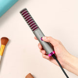 Hair Straightener Brush 30s Fast Heating Anti-Scald Electric Comb Curly and Straight Hair Perfect for Professional Salon at Home
