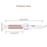 Potable 2 in 1 Professional Electric Steam Hair Straightener Hair Curler Curling Iron Wave Hair Iron Flat Iron Styling Tools