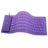 85-key Computer Keyboard Silicone Mute Soft Keyboard USB Wired Keyboard Portable Mini Laptop Pc Folding Waterproof Keyboard