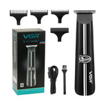 VGR 007 hair trimmer USB rechargeable hair clipper haircut machine oil head clipper hair carving beard trimmer