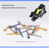 Dropship-M4 Titanium Bolts for Bicycle Disc Brake Pad Threaded Pin Inserts Screw for XT R XT Hydraulic Disk Caliper