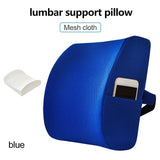 Auto Seat Back CushionCar Lumbar Support Cushion Memory Foam Waist Pillow for Car Chair Home Office mat