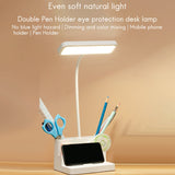 LED Table Lamp For Children Pen Storage Eye Protection Stepless Dimming Desk Lamp Study Student Lamp Office