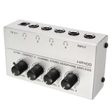 EU Adapter Headphone Amp HA400 Ultra-Compact 4 Channel High-power Headphone Audio Stereo Microamp Amplifier 11x6x3cm