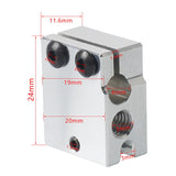 3D Printer Accessories Crater Heating Aluminum Block Silicone Sleeve High Temperature Heat Insulation Sleeve