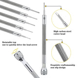 Micro-Precision Jewelry Screwdriver 0.6-1.6mm 8PCS Watch Screwdriver Set with 8 Extra Replacement Blades