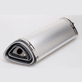 51MM Motorcycle Exhaust Pipe With Muffler Moto Bike Pot Escape For Yamaha Honda KTM Kawasaki Ducati Slip-on D-type 300 triangle