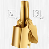 Stainless Steel Ear Nose Trimmer Razor Safety Care &amp; Portable Glasses Case Hard Wooden Grain Spectacle Frame Box
