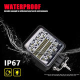 4 Inch 102W LED Light Pods Tractor Work Light Spot Flood Driving Small Light Bar Waterproof for Truck Equipment Vehicle Picku