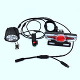 Dropship-for Bafang BBS01 BBS02 BBSHD Mid Drive Motor Electric Bike Waterproof Line Light Set with Brake Turn Signal Bike Light